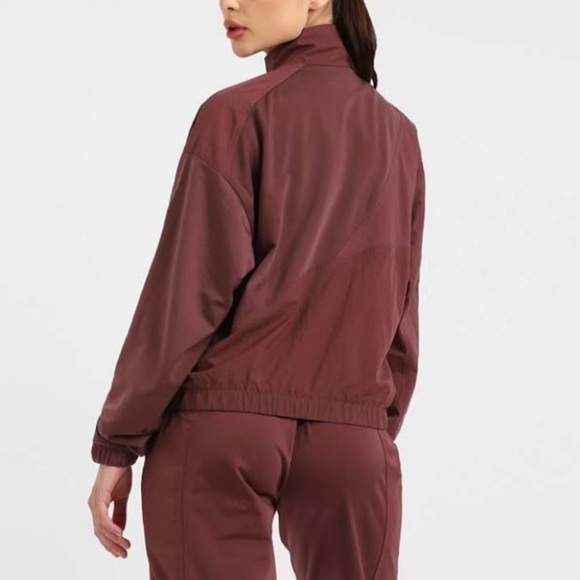 Adidas Track Jacket Full Zip Trefoil Mauve Outdoor Athletic Street Running New - Picture 9 of 16